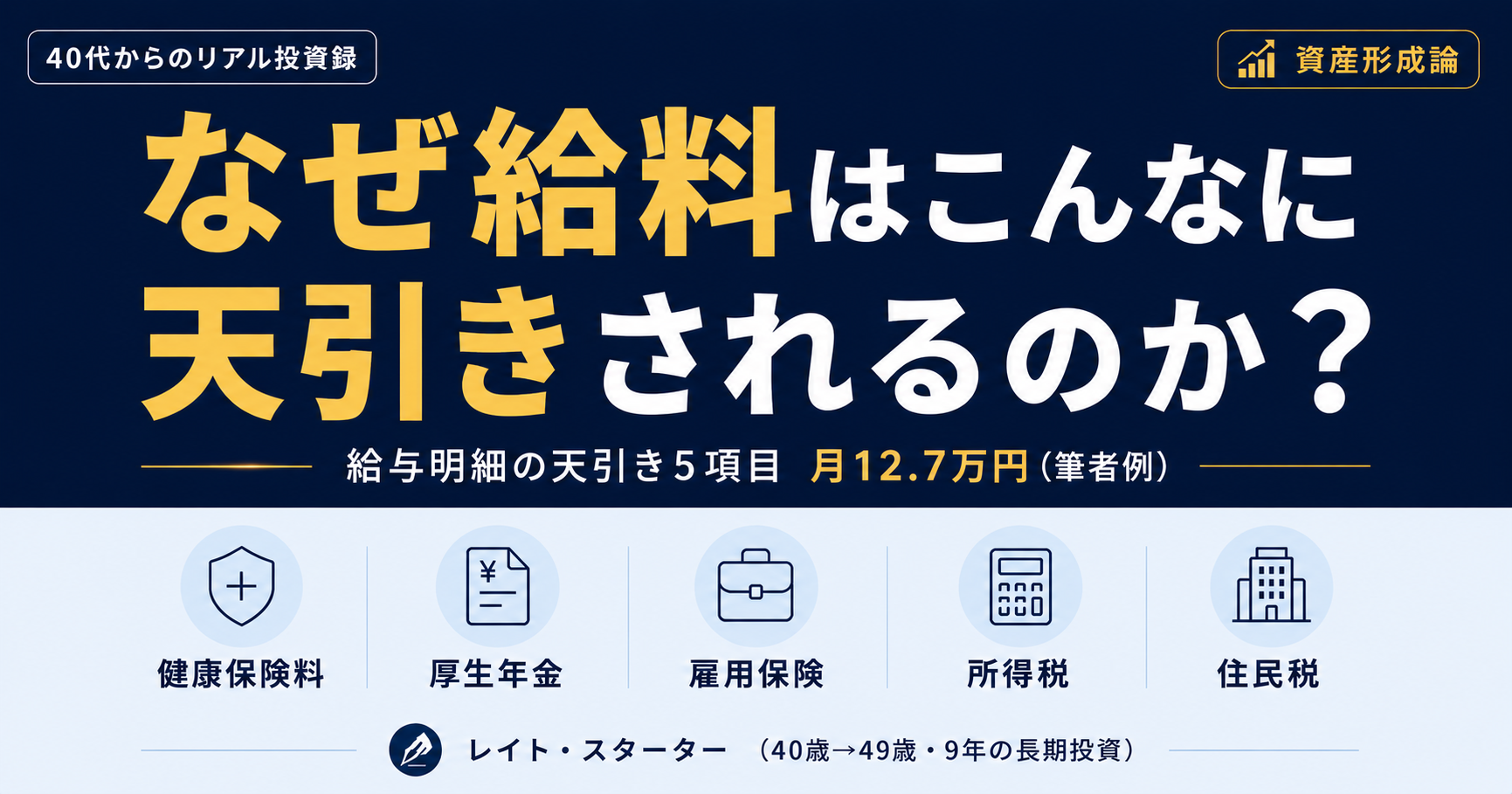 給与明細は何が引かれてる？40代の私の天引きは5項目・月12.7万円でした【実録】